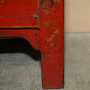 Armoirechinoise antique laquée à la main, grande armoire latérale