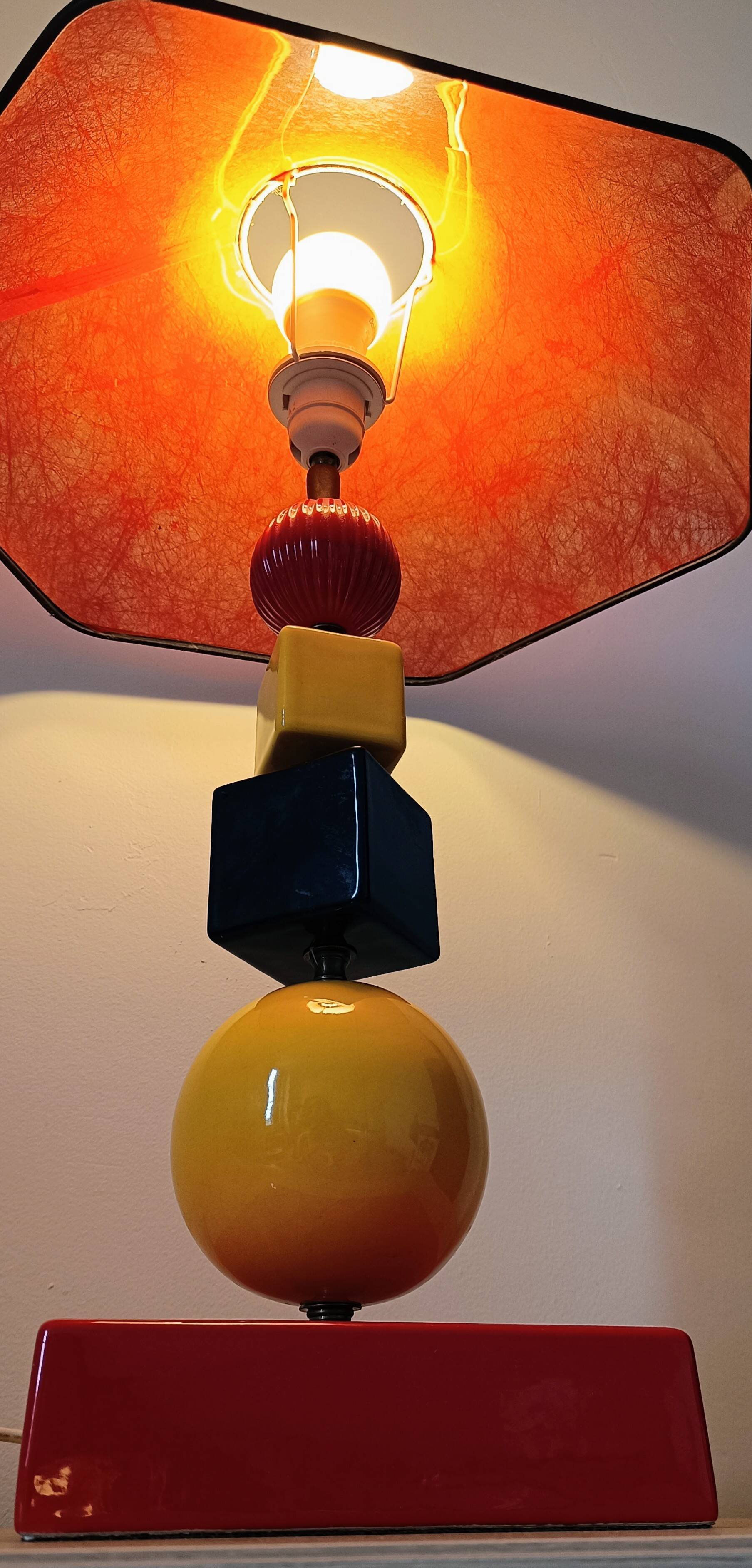 Vintage 80s colorful lamp