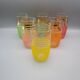 Set of 6 vintage glasses from the 50s/60s
