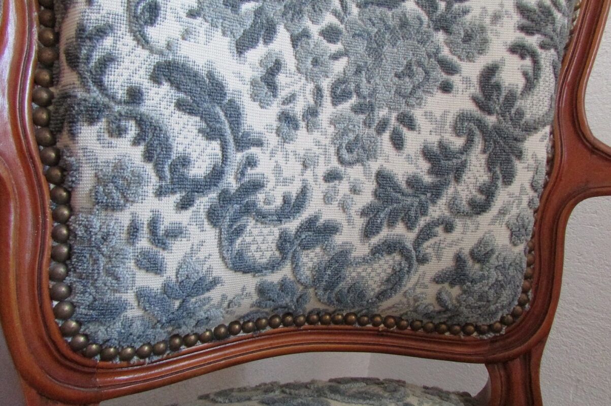 Louis XV blue style armchair