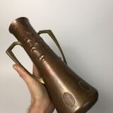 Vase Art Nouveau WMF copper and brass, circa 1900.