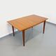 Vintage Scandinavian dining table from 50s 60s teak with extension
