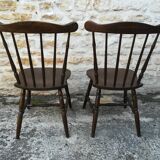 Mismatched bistro chairs