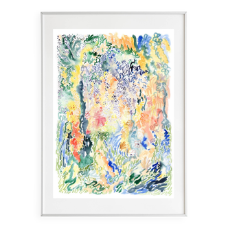 Original watercolor "The shadows"