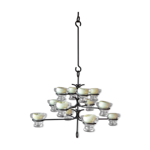 lustre en métal des