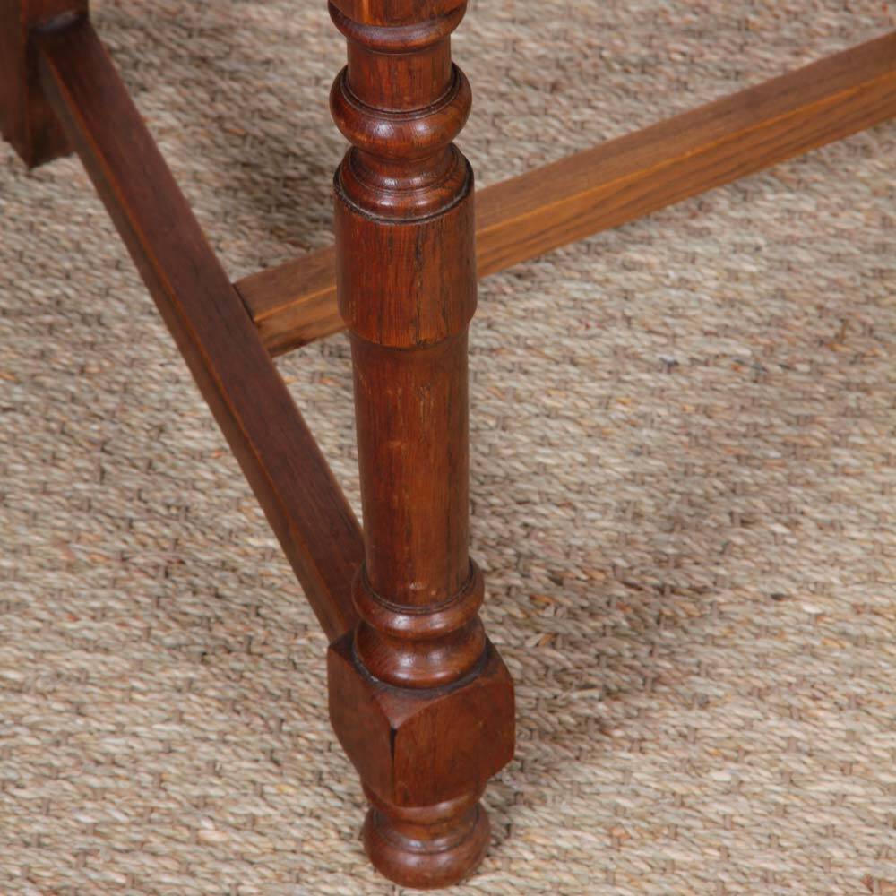 Pair of oak straw-seated armchairs from the 1950s.