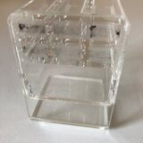 Vintage plexiglass pencil jar design 70 years