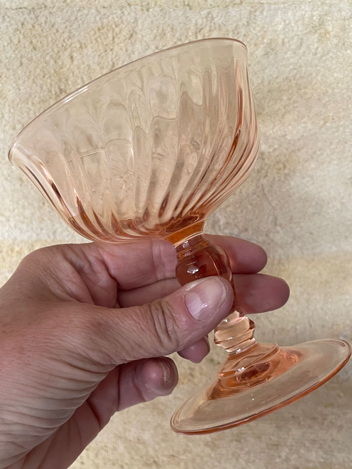6 Rosaline Luminarc champagne coupes