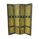 Paravent en bois peint, Inde XIXème