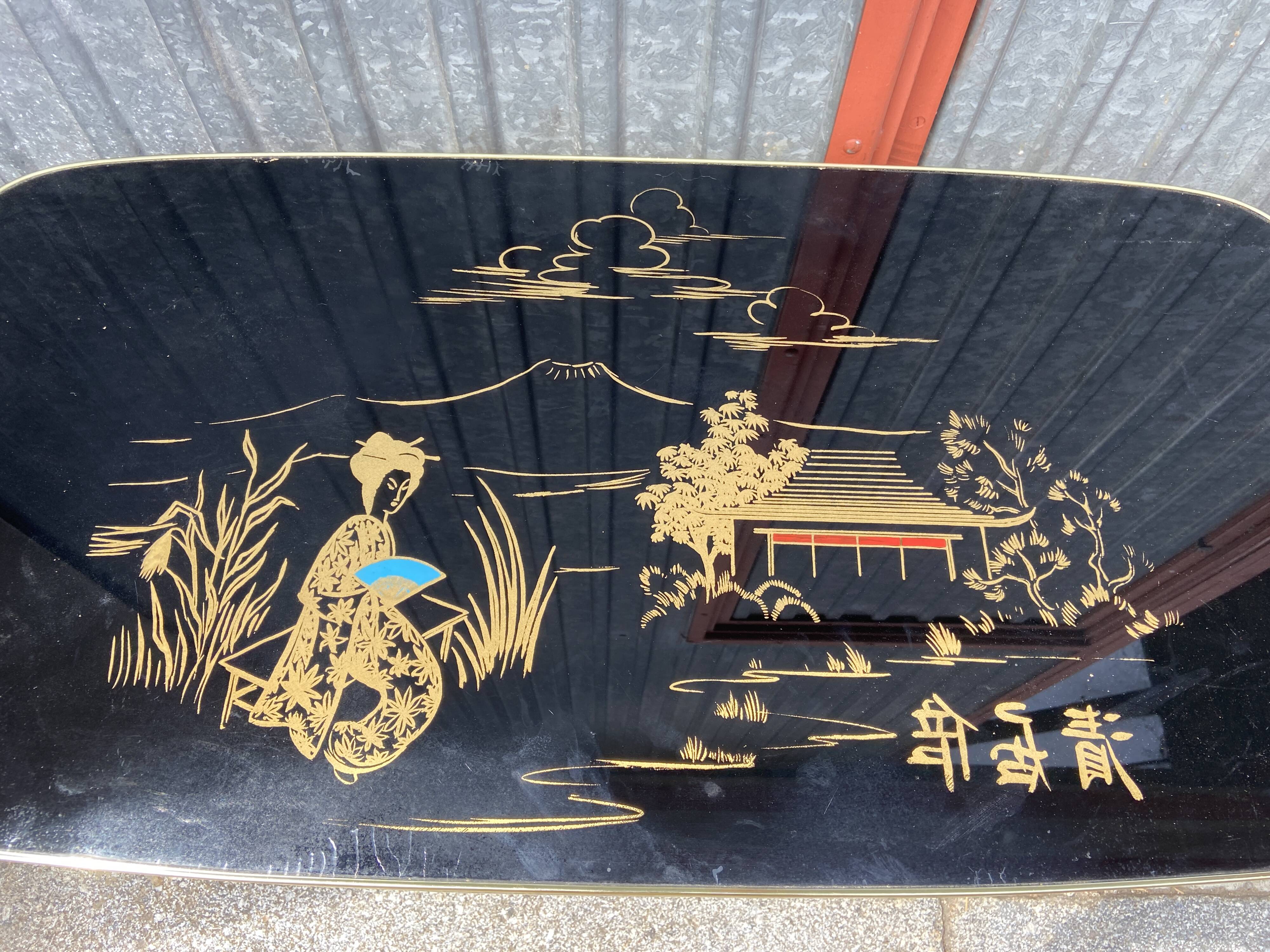 French coffee table vintage design 1970