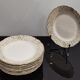 White and golden dessert plates Villeroy and Boch