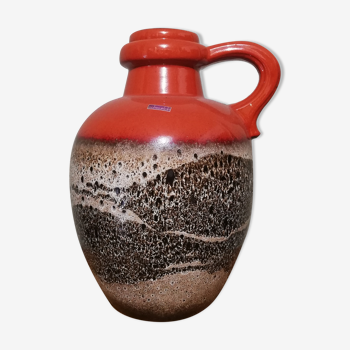 Vase allemand Scheurich fat lava et céramique