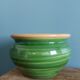 Glazed terracotta flower pot