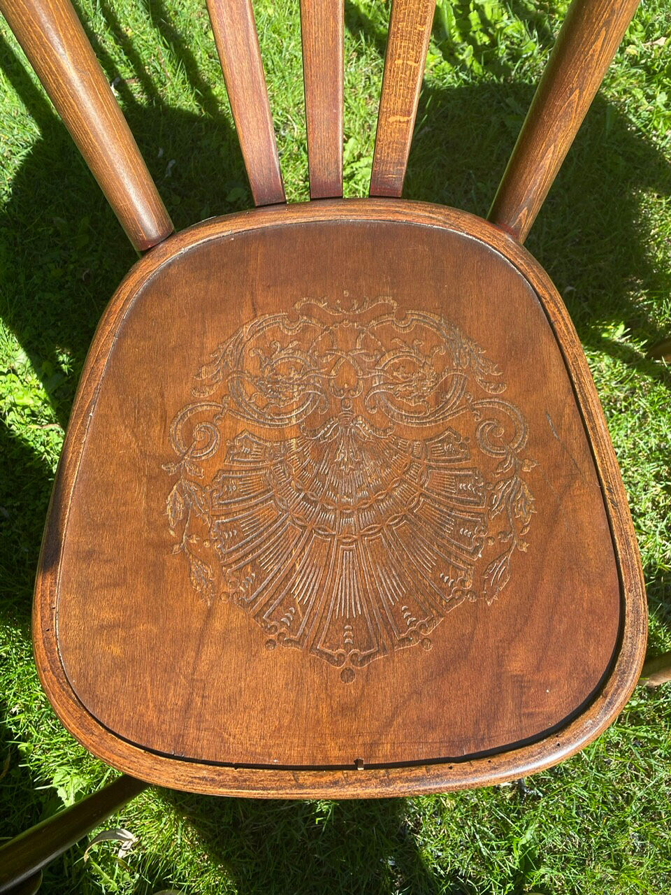 6 Fischel bistro chairs with labels, circa 1930