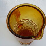 Vintage pitcher – amber glass