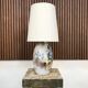 Swedish glazed ceramic table lamp by Marian Zawadzki for Tilgmans Keramik, 1957