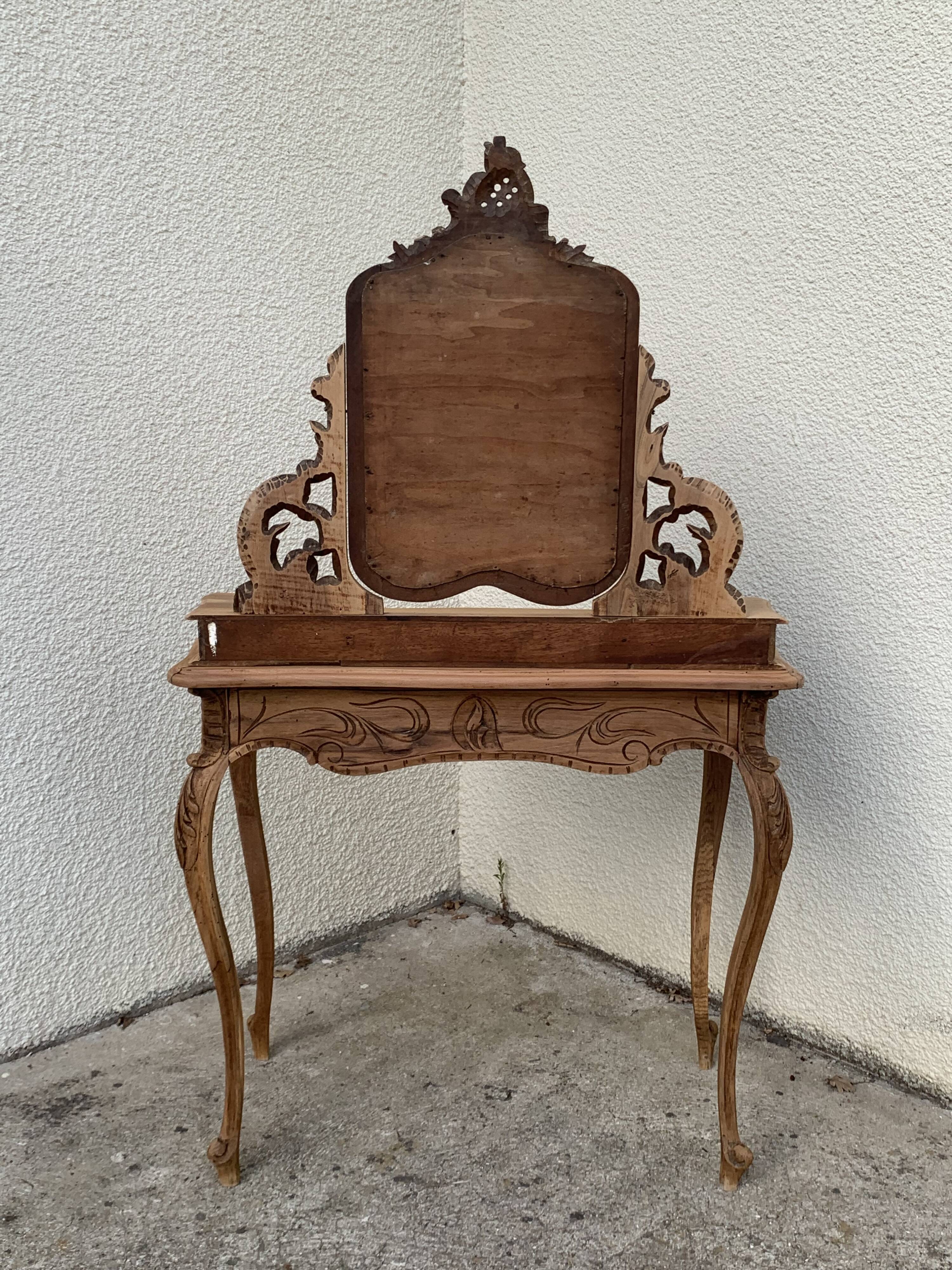 Dressing table raw wood 1900