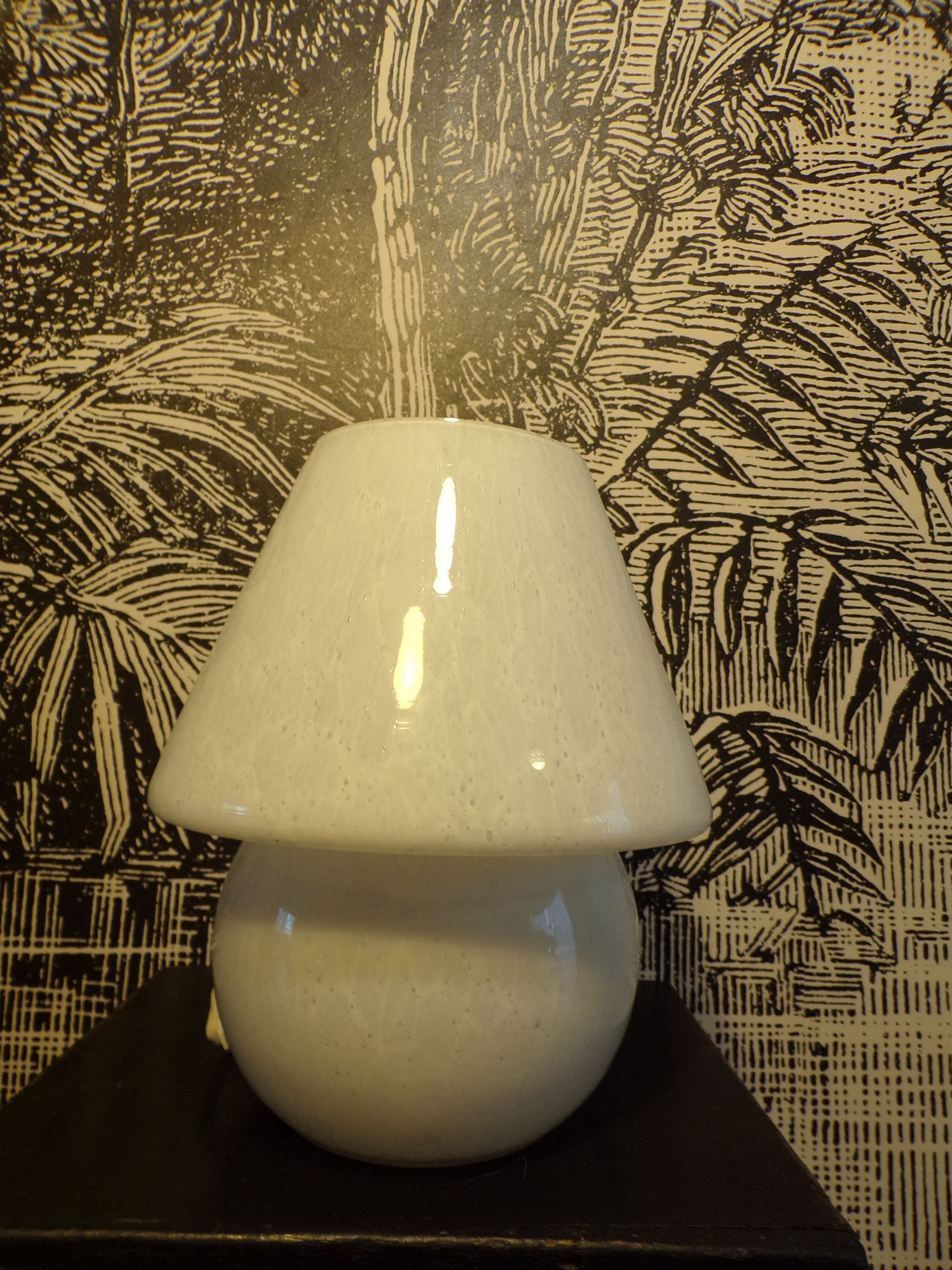 Murano glass mushroom lamp