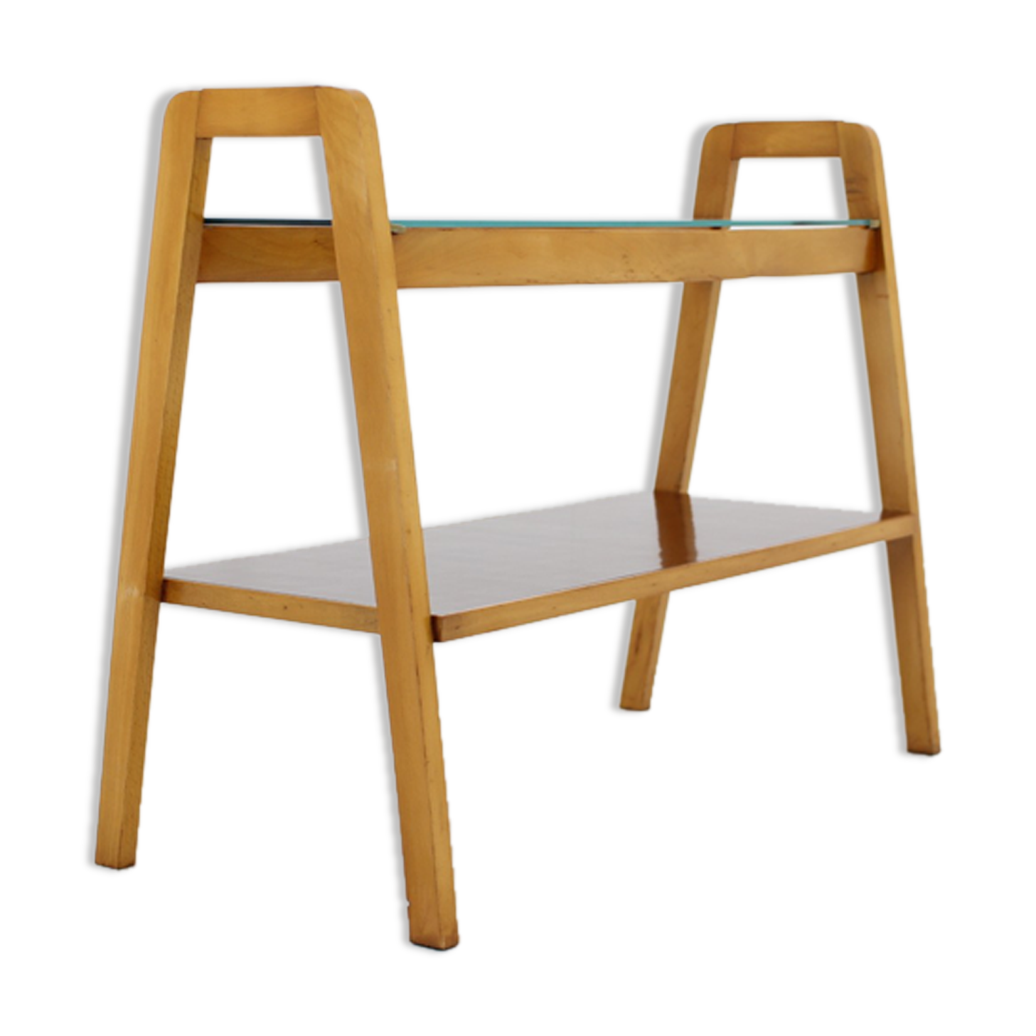 1970s Side Table or TV Rack, Czechoslovakia