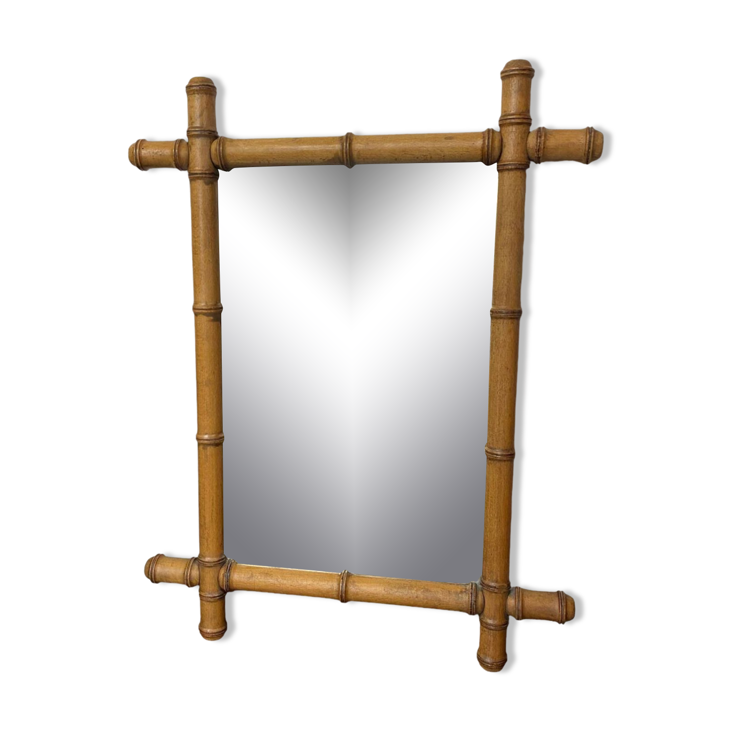 Old bamboo mirror early 20th century to hang