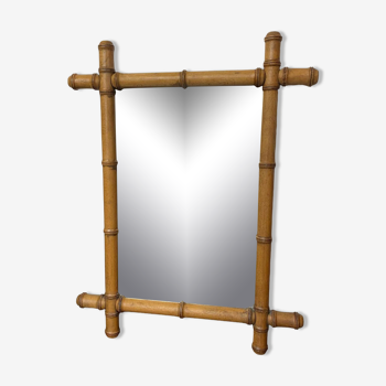 Old bamboo mirror early 20th century to hang