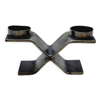 Bougeoir Brutaliste Travail Artisanal Français Des Années 60