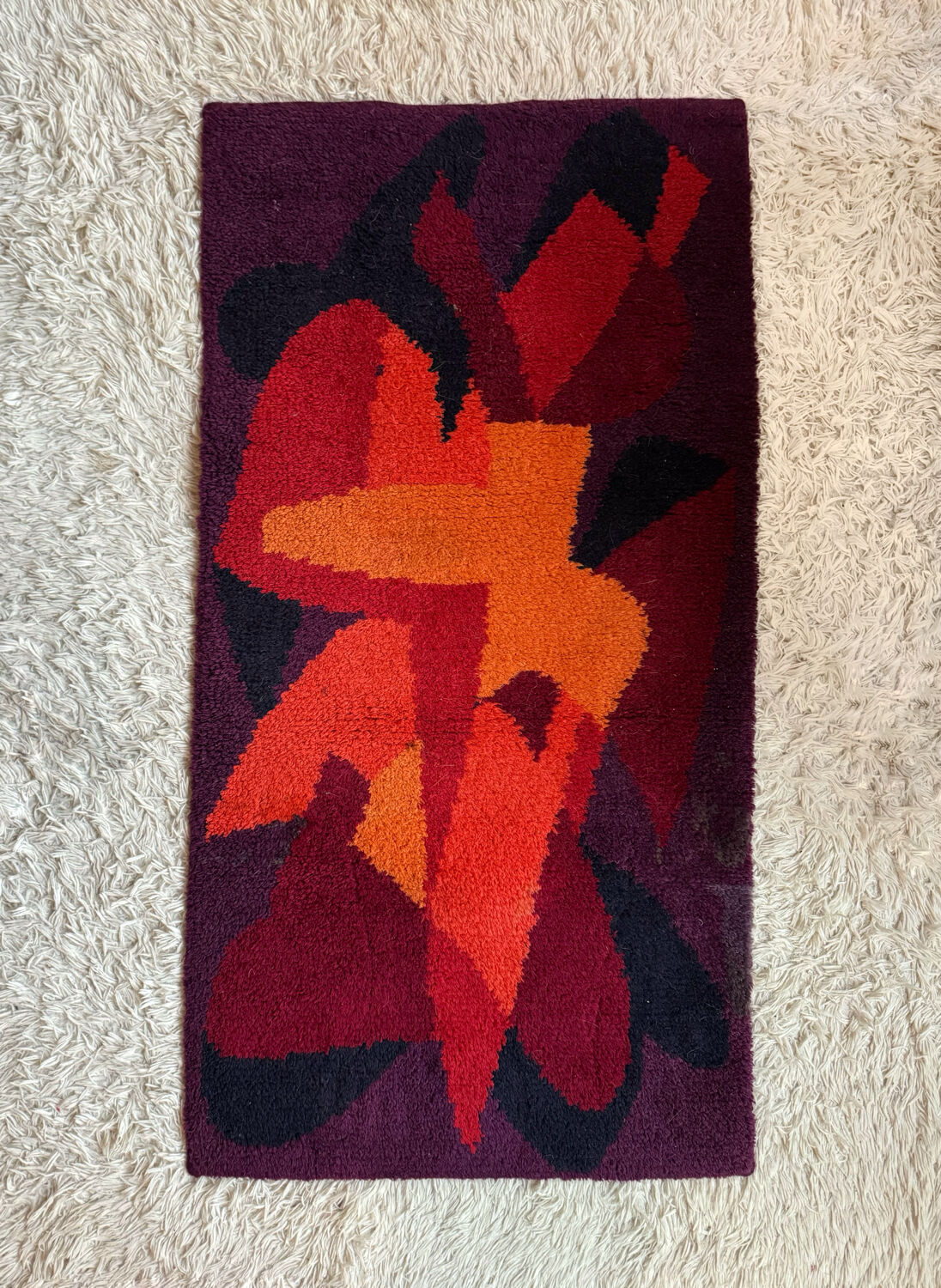 1970s Scandinavian Pop Art Rug