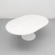 Extendable custom Knoll Tulip Dining Table, 1980