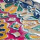 Assiette cloisonnée laiton vintage