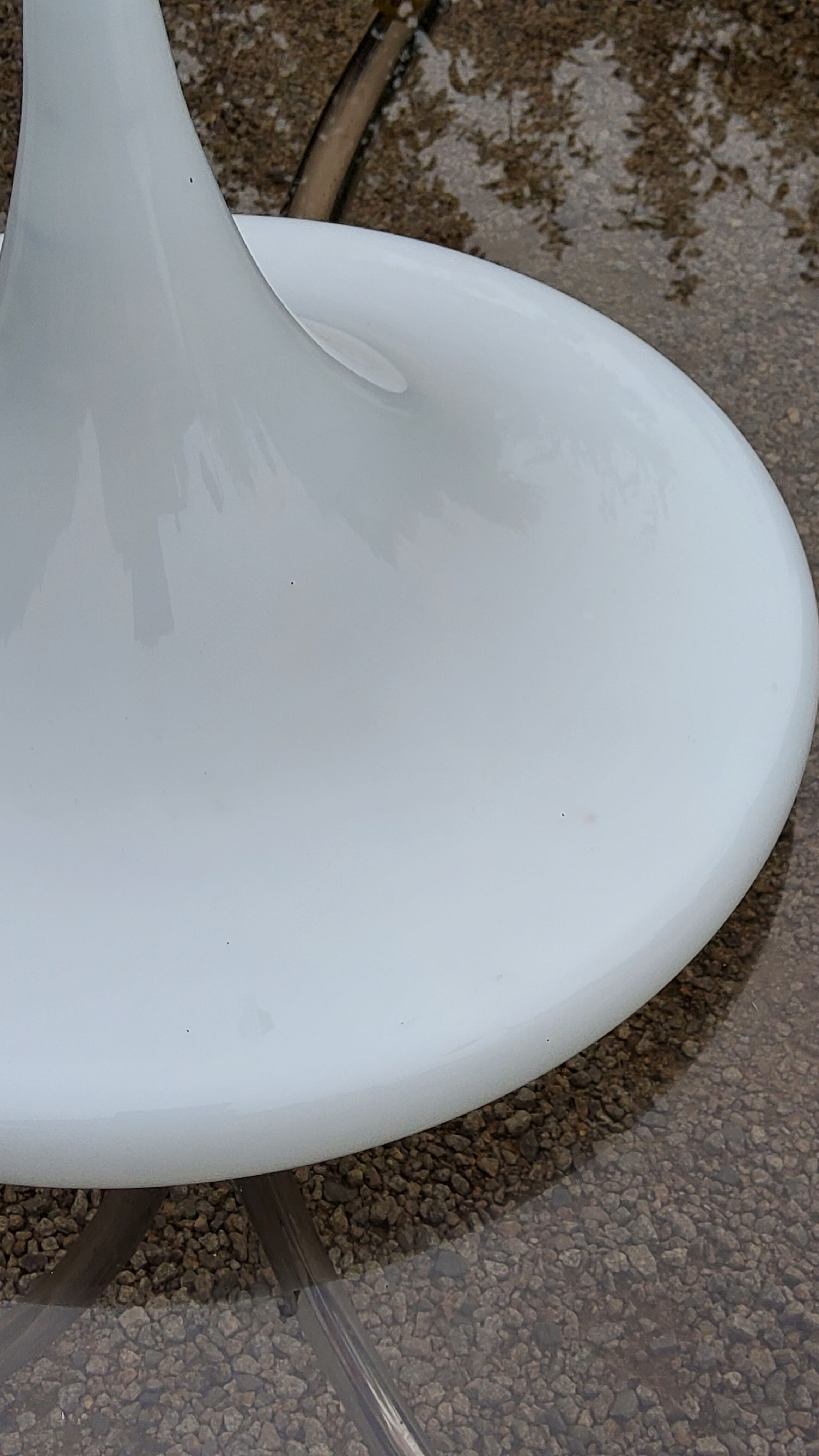 Tulip pendant lamp from the 70s in opaline glass Doria Leuchten