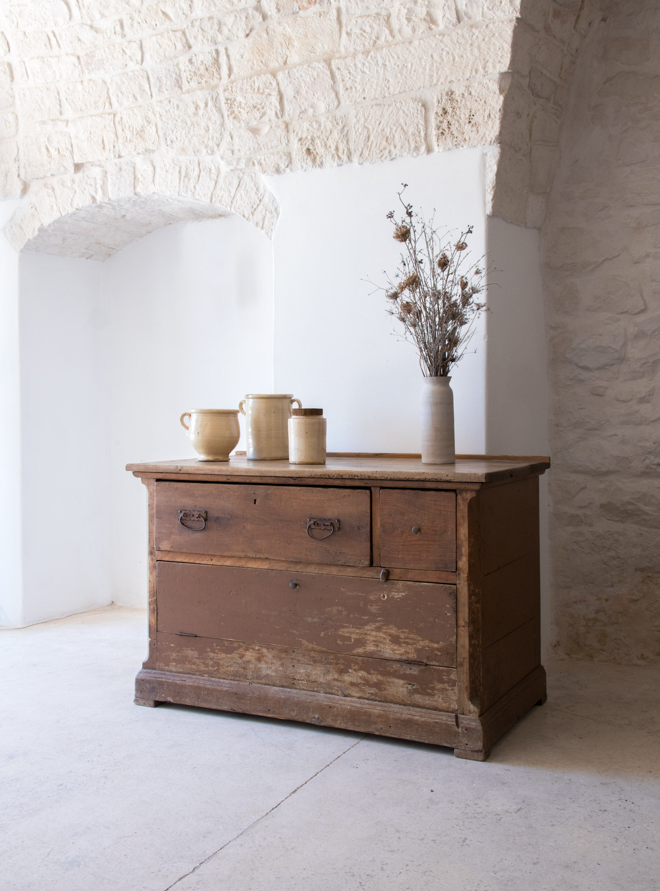 Antique italian kirchen cabinet xix century