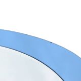 Blue mirror attributed to Fontana Arte, 1970