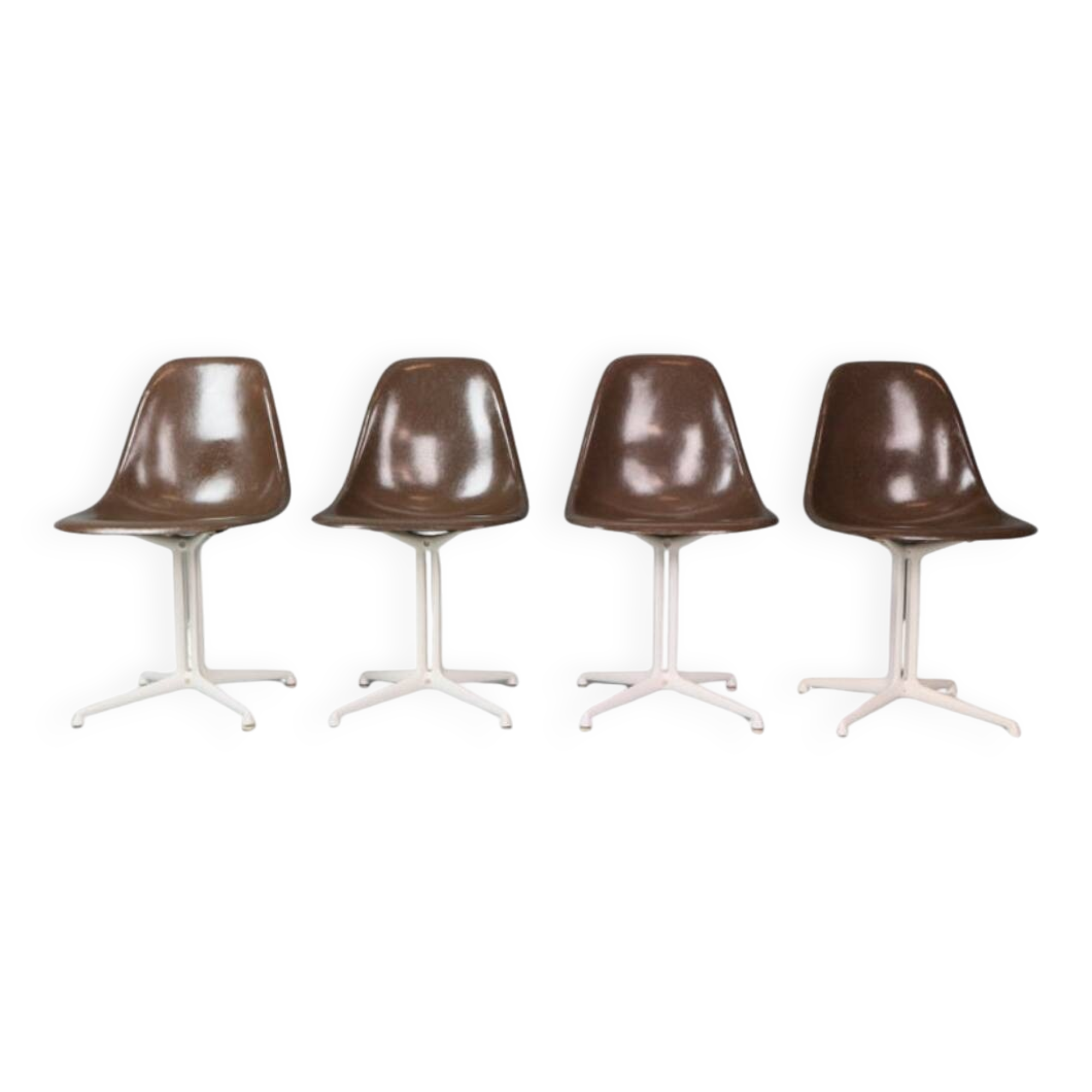 Charles & Ray Eames Set of 4 "La Fonda" Chairs for Herman Miller, 1960