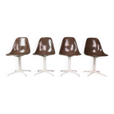 Ensemble de 4 chaises « La Fonda » de Charles & Ray Eames pour Herman Miller, 1960