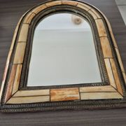 Ancient oriental brass mirror – arch shape
