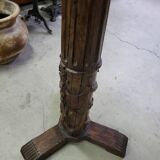 Large 18th century wooden column floor lamp