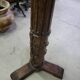 Large 18th century wooden column floor lamp