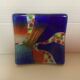 Multicoloured glass paste ring