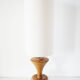 Large vintage turned wooden lamp