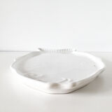 White ceramic fish dish