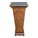 Vintage column in rosewood and bronze marquetry, mid-century
