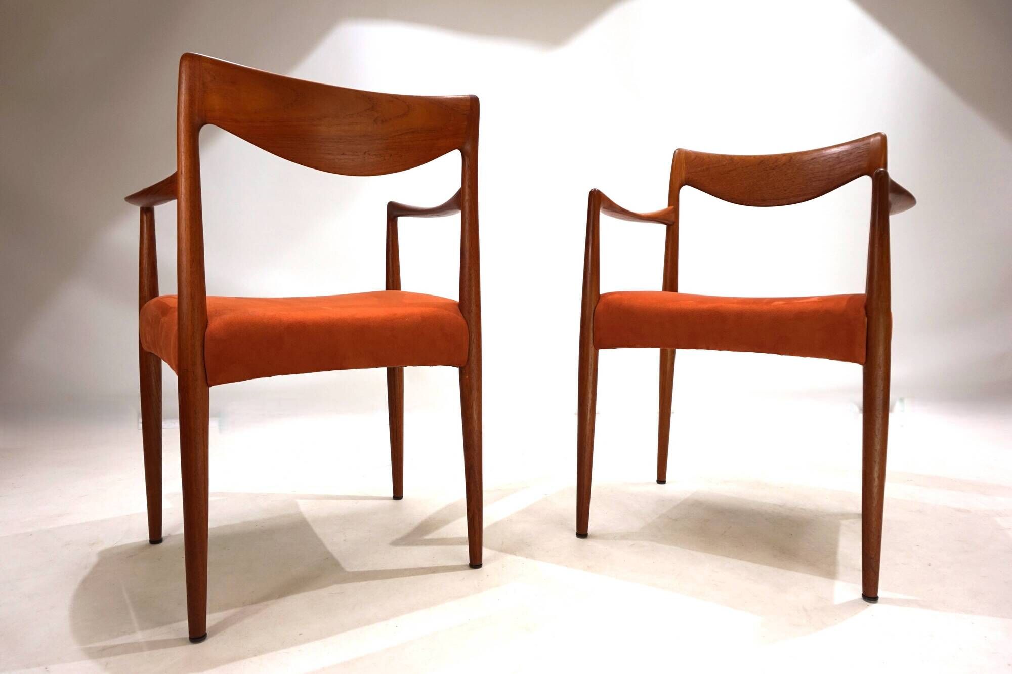 Set of 2 Gustav Bahus Bambi teak chairs by Rolf Rastad & Adolf Relling, 196