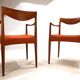 Set of 2 Gustav Bahus Bambi teak chairs by Rolf Rastad & Adolf Relling, 196