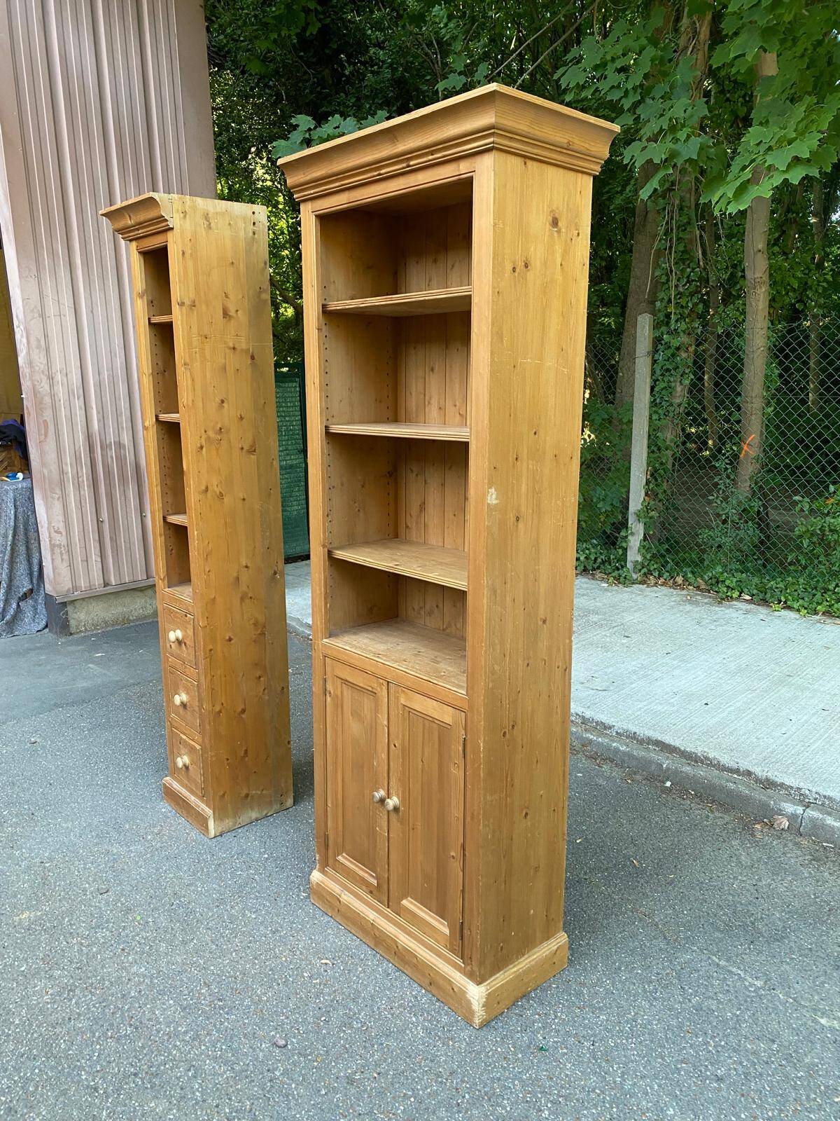 2 Scandinavian Interior's solid wood bookcases