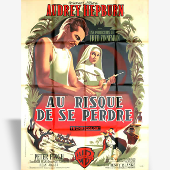 Affiche originale de cinéma "Au risque de se perdre" mod B, 1959