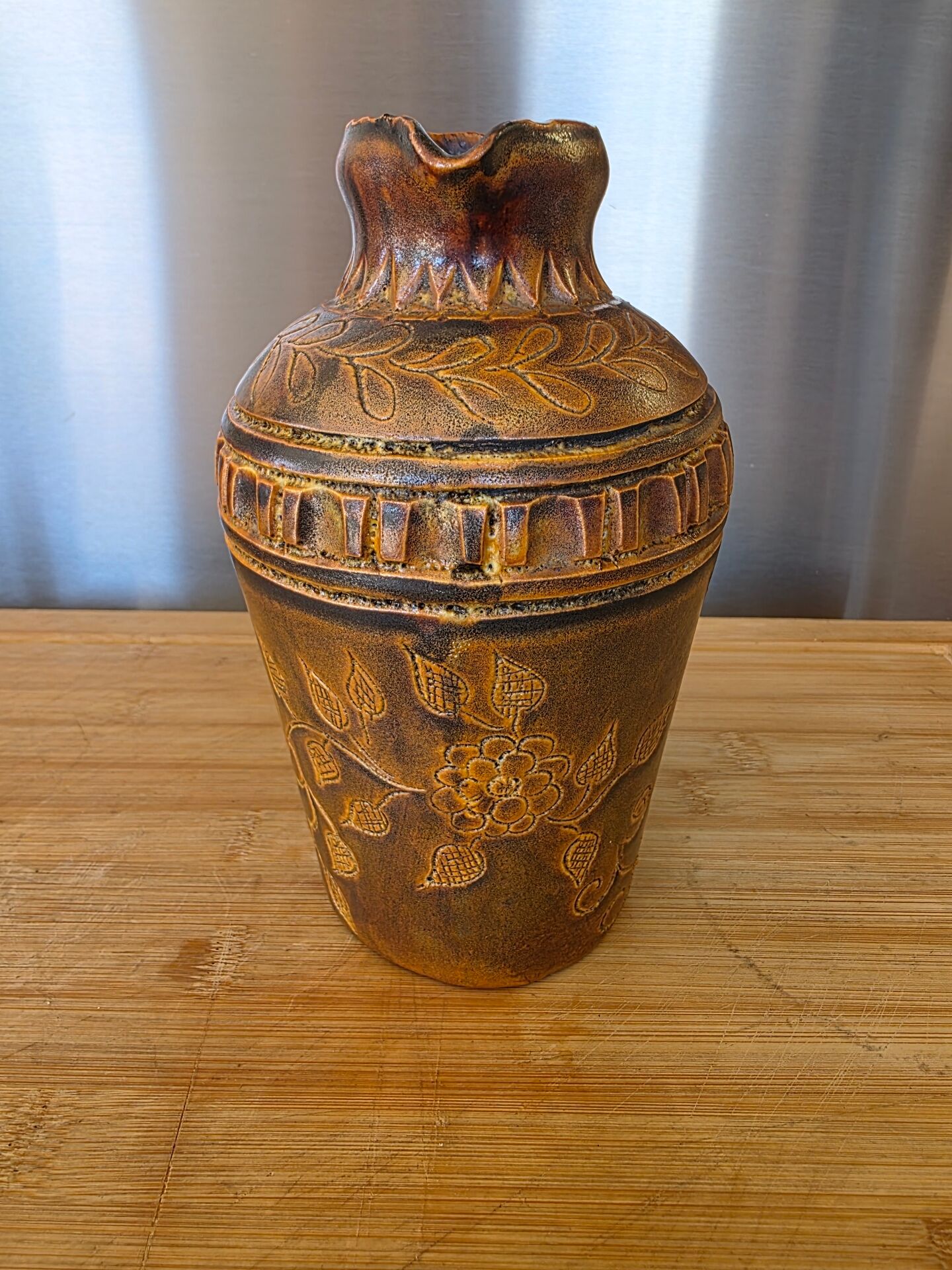 Ceramic jug from Vallauris - Signed Huguette H. Bessone