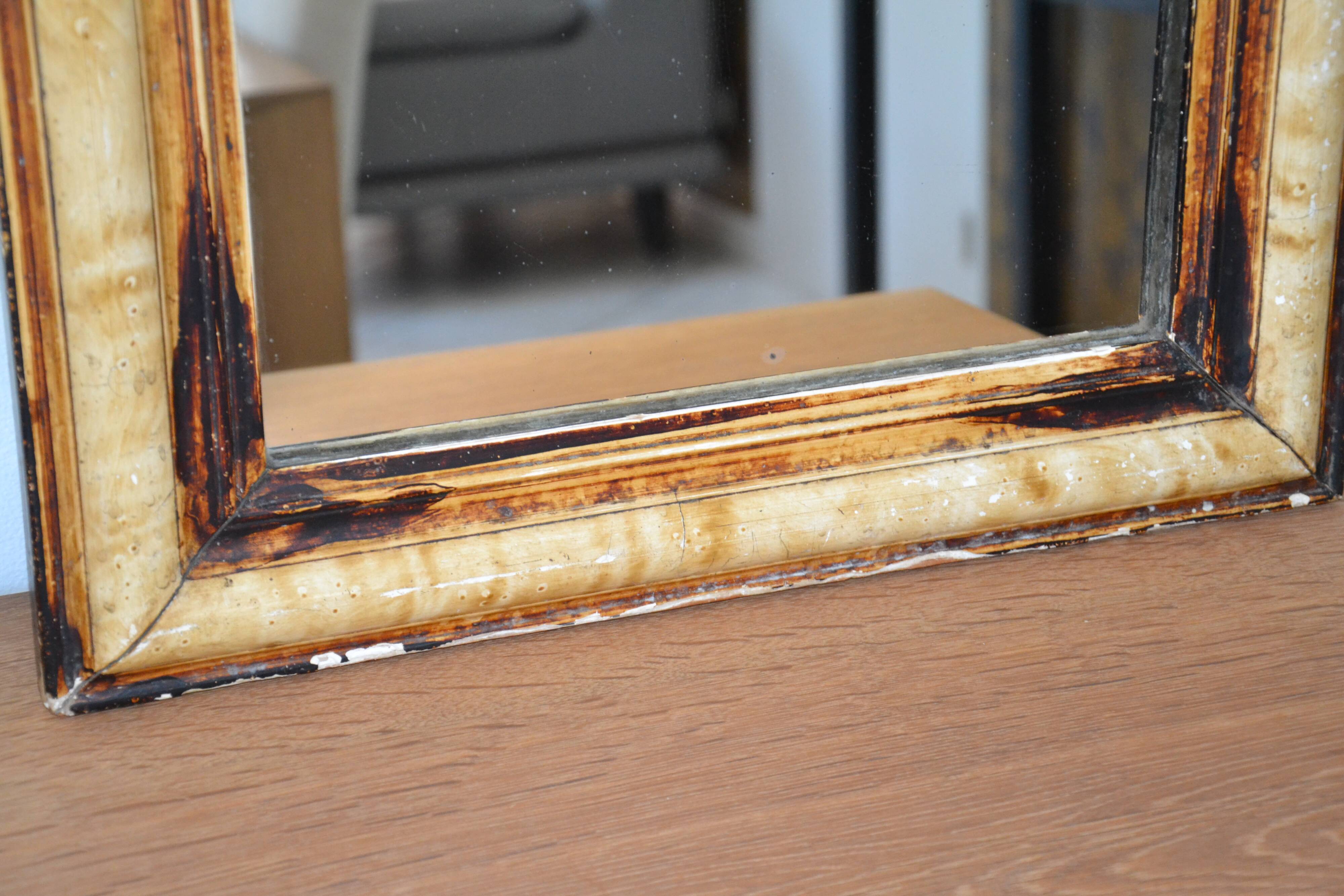 Ancien miroir Louis Philippe 58/47 cm