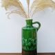 Bottle, vintage soliflore in enamelled terracotta