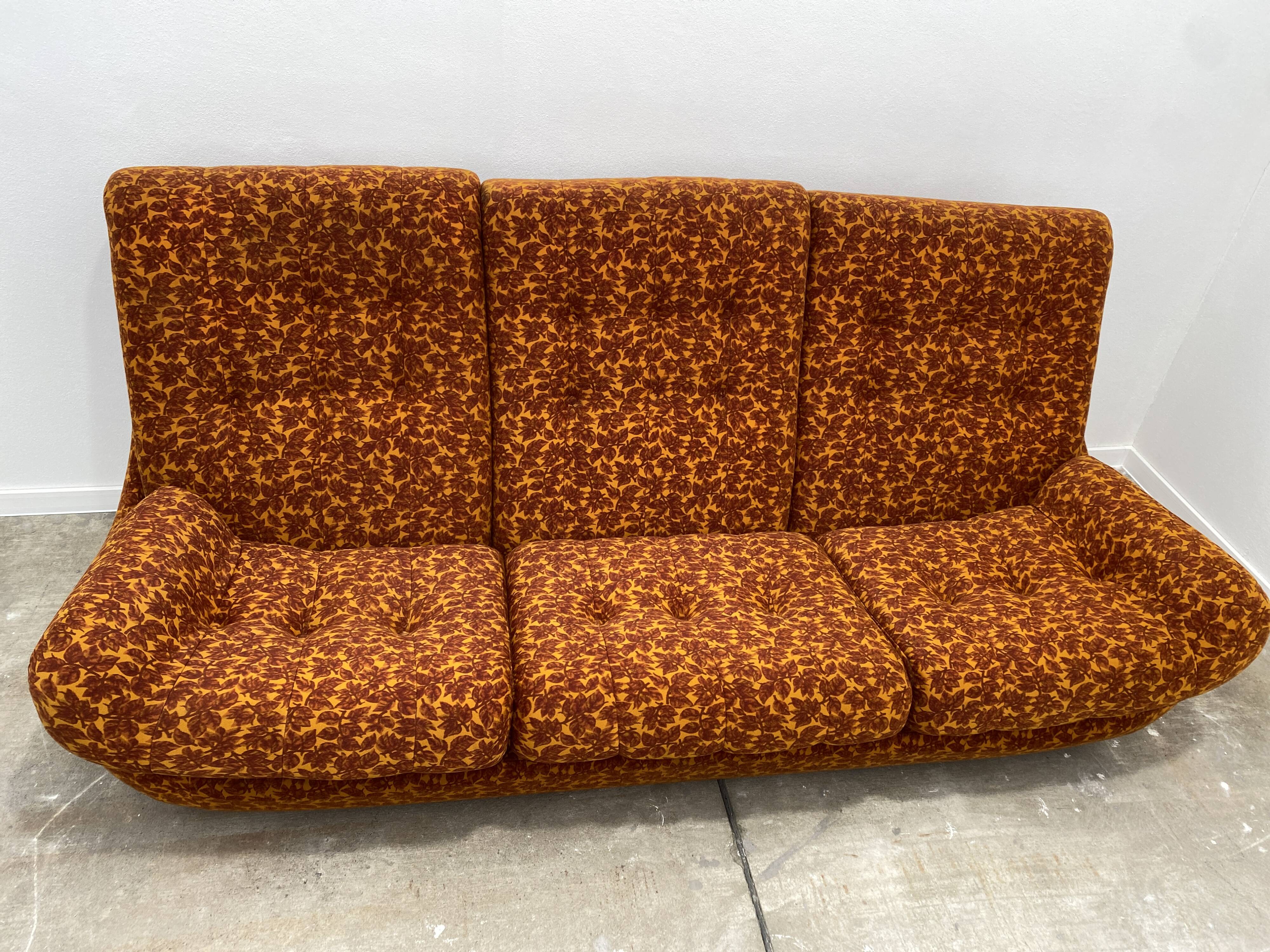 eastern bloc vintage living room set by jitona, czechoslovakia, 1970s