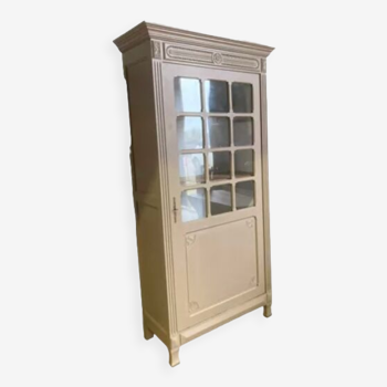 Vaisselier 1 porte vitrée à croisillons